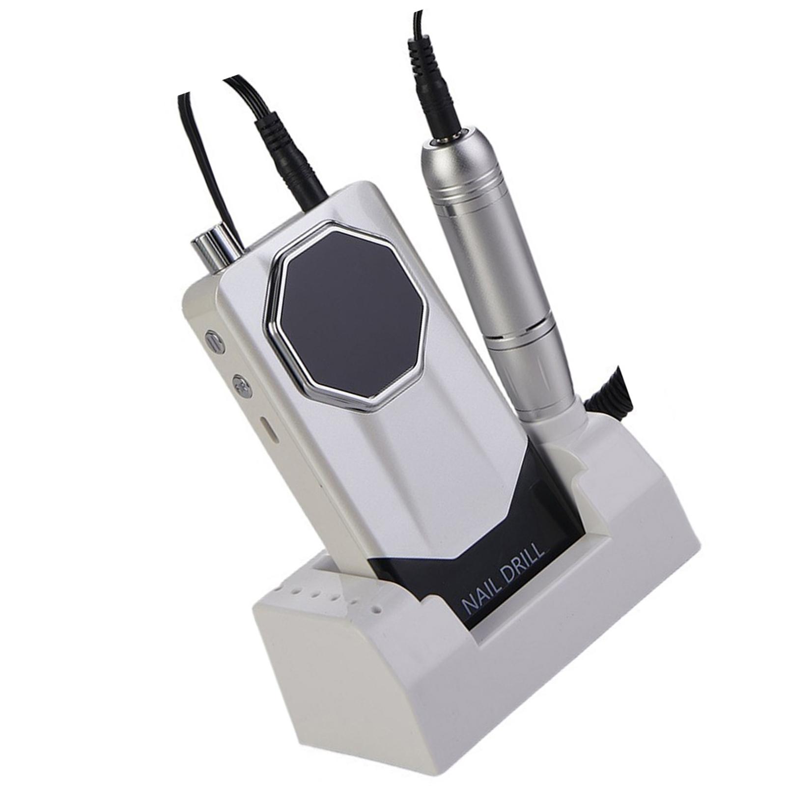 

HighlySpeed 45000RPM Cordless Nail Drill Portable Electric Nail File Machine With Bits For Acrylic Nails Salon Home Use белый