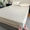 Waterproof Cotton Urine Pad Bed Cover - Thick Solid Color Mattress Protector (2026 Model)