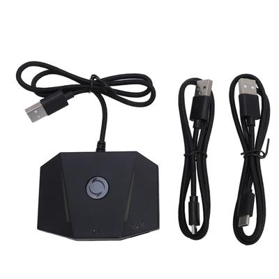 Game Console Mouse and Keyboard Converter APP Control Gaming Mouse Keyboard Adapter with RGB Light