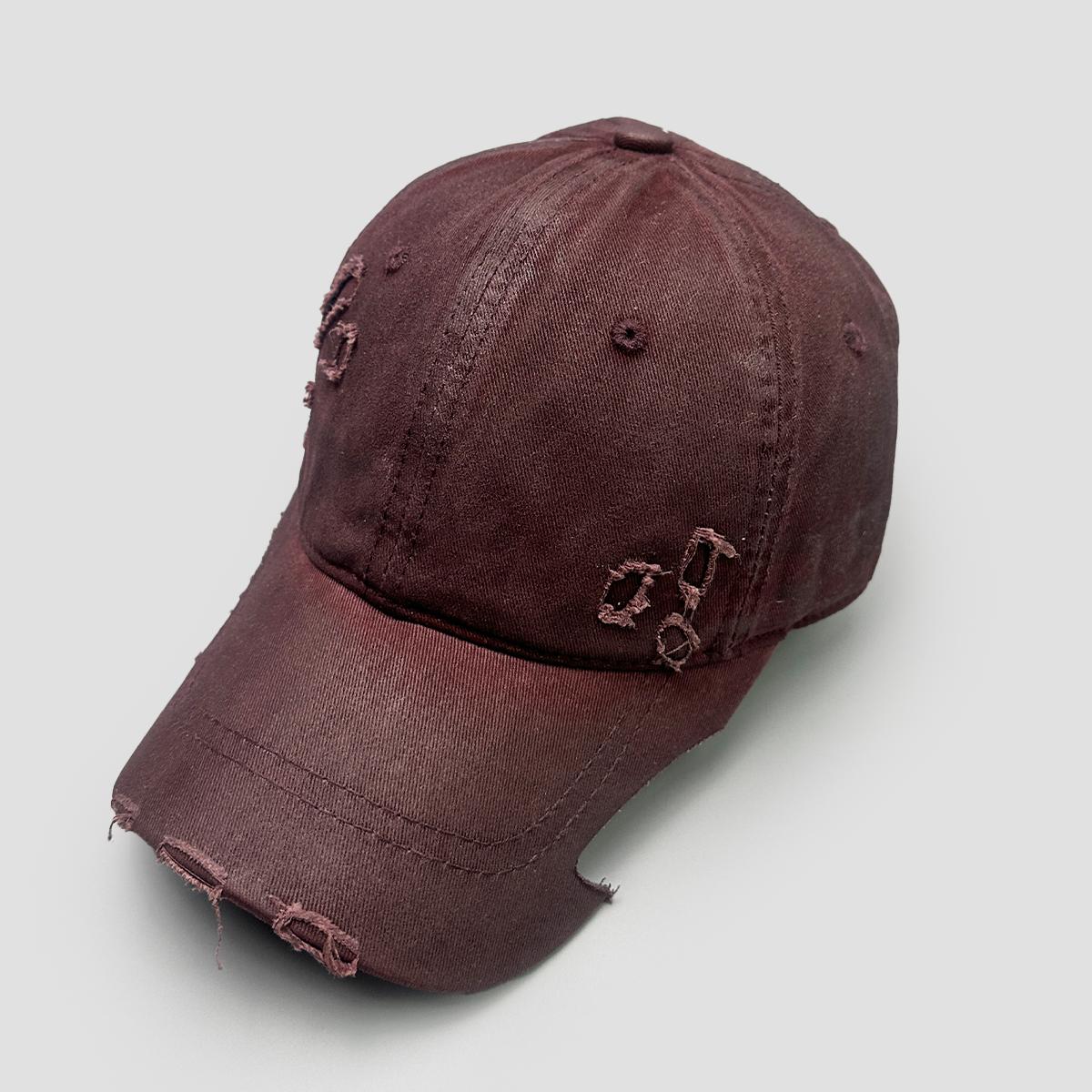 

Distress Broken Style Brush Wax Baseball Hats New Men Women Sunshade Irregular Brim Versatile Personal Fashion Peaked Capsretro 52-60cm