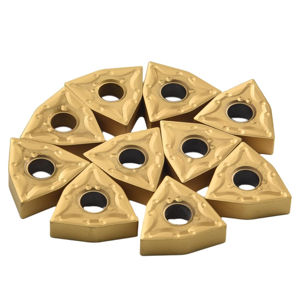 Blade Lathe Turning +10pcs 25mm Carbide Gold Inserts Kit Stainless Steel WNMG080404 Wrench MWLNR2525M08 Part Accs