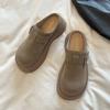 Lazy Thick-soled Bag Head Slippers Women's 2025 Spring and Autumn New Height-increasing Outer Wear One Pedal Casual Skirt Boken Shoes