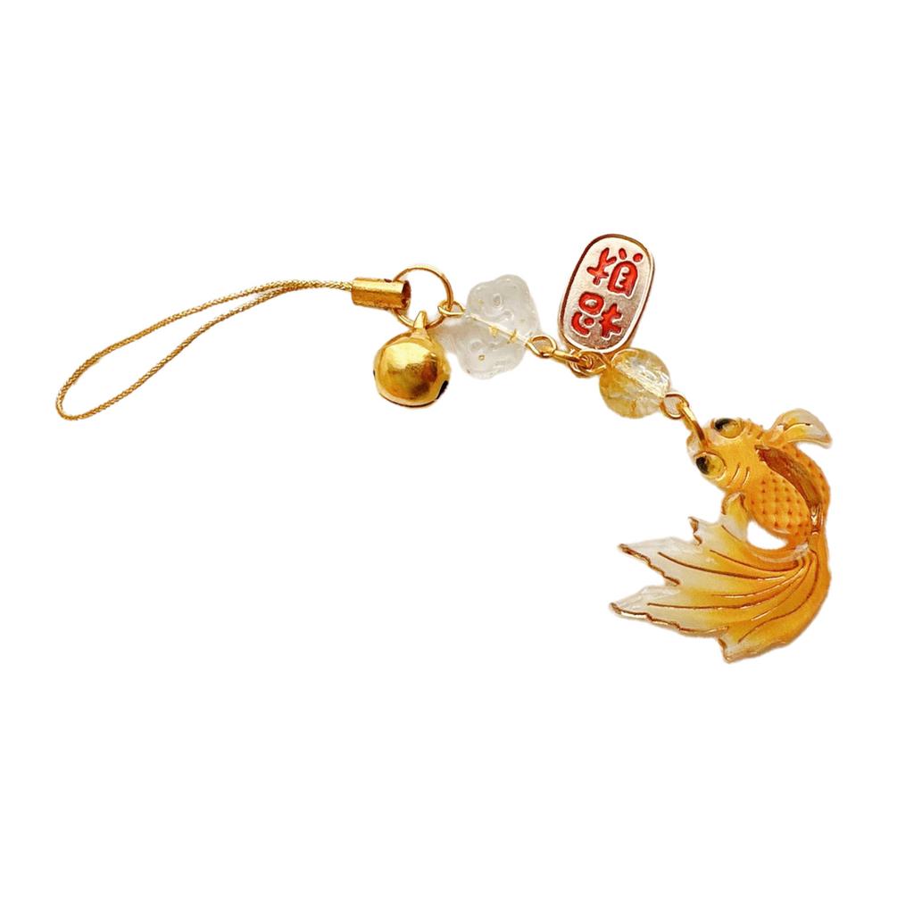 Colorful Fish Star Beaded Phone Charm Pendant Handmade Sturdy Acrylics Fashion Accessory for Trendy Look Daily Use