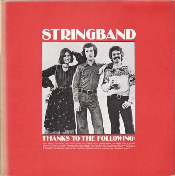 

LP Record STRINGBAND Thanks To The Following NICK4 Nick Records 1977 Canada CountryFolk Used