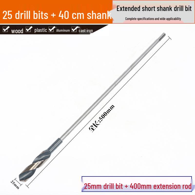 1-Meter Extra Long Twist Drill Bit with Small Shank for Deep Hole Woodworking and Tree Drilling