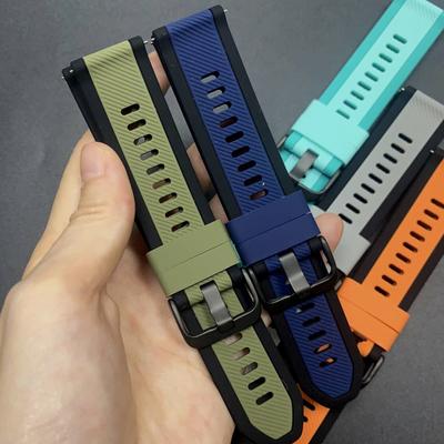 Silicone Strap 22mm For Huami Amazfit BALANCE 2/BIP 6 5/GTR 4 3Pro 2 2e/Cheetah Pro Soft Band For Xiaomi Watch S4 Sport Bracelet