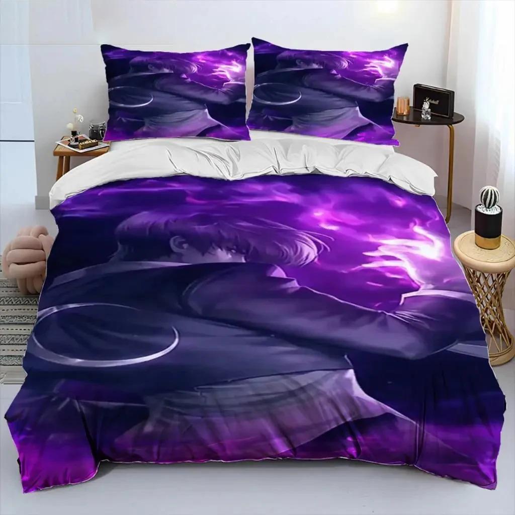 Game King Of Fighters Retro Bedding Set Boys Girls Twin Queen Size Duvet Cover Pillowcase Bed Kids Adult Home Textileextile Tool