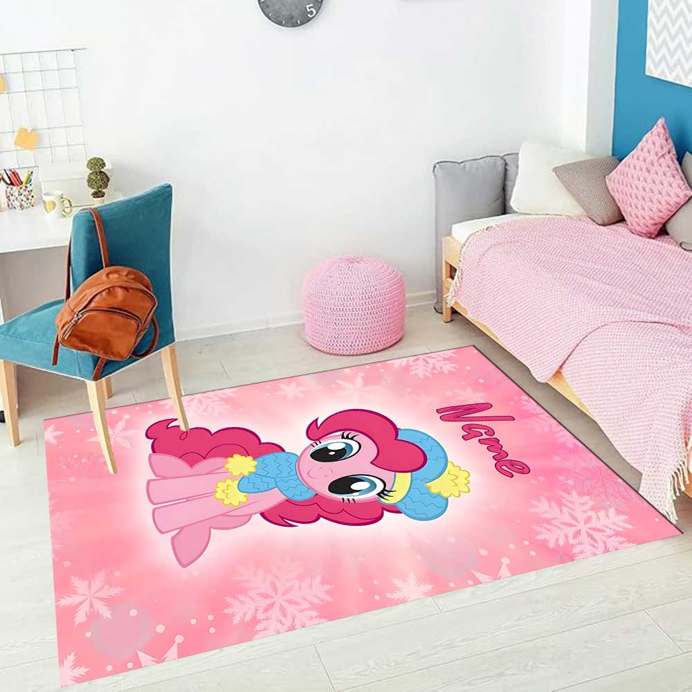 Little Pony (11) Customize your name rug, office chair cushion, home bedroom living room gift.
