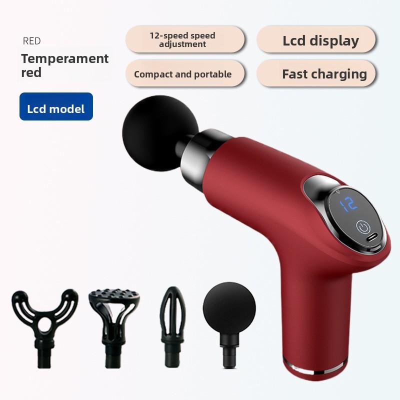Electric Fascia Grab Massage Gun Mini Portable Men's and Women's Fitness Yoga Muscle Relaxation Cervical Massager Fascia Gun