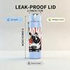 1PC Retro Western Cowboy Gun Grunge Print 750ml Portable Sports Water Bottle Leakproof Gym Outdoor Travel Drink Cup