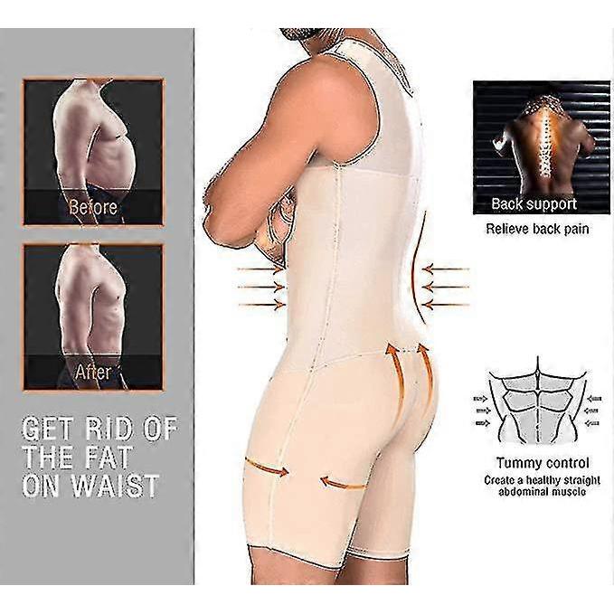 Body Shaper For Men Slimming Compression Garment And Post Surgical Shapewear,plus Size