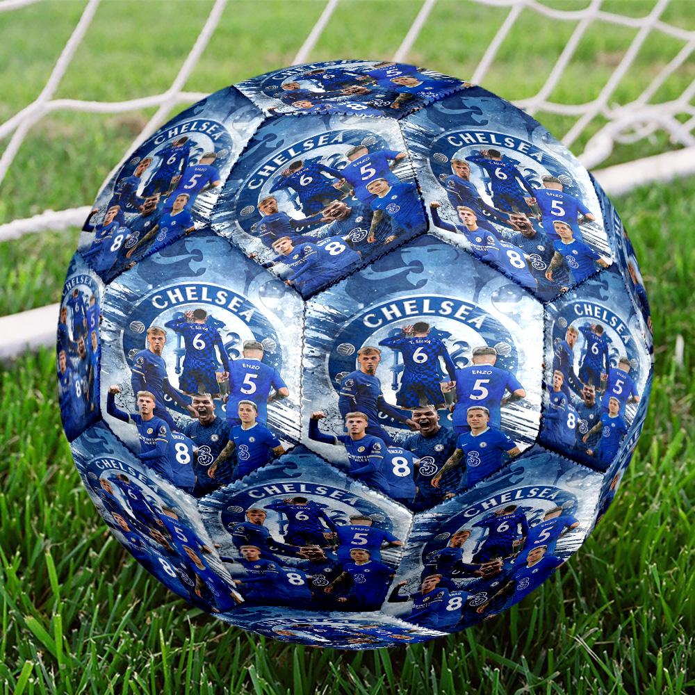 Chel-sea Fc Printed Size 5 Soccer Balls, High-Quality, Anti-Slip, Protective Football, A Unique Gift , Birthdays, Christmas Gifts