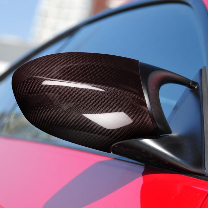 Real Dry Carbon Fiber Door Side Wing Rearview Mirror Cover Trim Car Accessories Modification For BMW 3 Series E92 E93 2007-2009