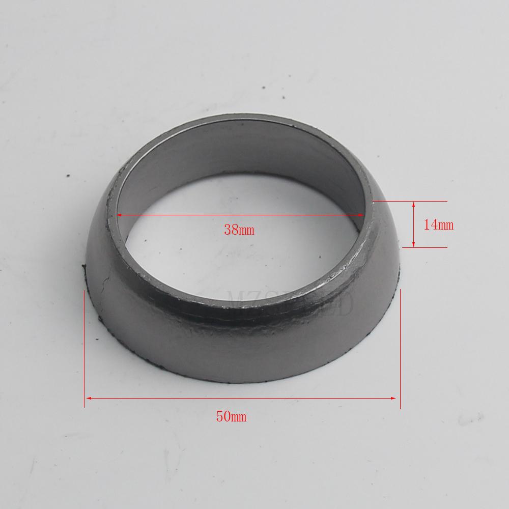 Automotive exhaust flange graphite joint pad exhaust flange seal cone pad muffler steel wire reinforced gasket pad ring 50x38x14mm