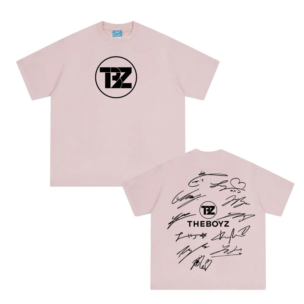 THE BOYZ Tričko Léto K-pop Chlapecká Skupina Stejný Styl Tričko Korejské 100% Bavlna Oblečení Dámské/Pánské Vysoce Kvalitní Topy