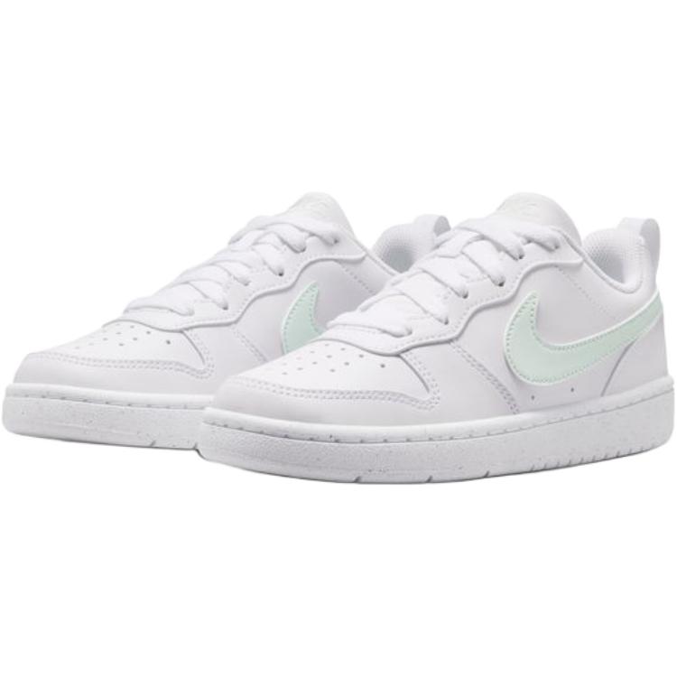 Nike Court Comfortable Versatile Low-Top Kids Sneakers Kids Sneakers White Green DV5456-138