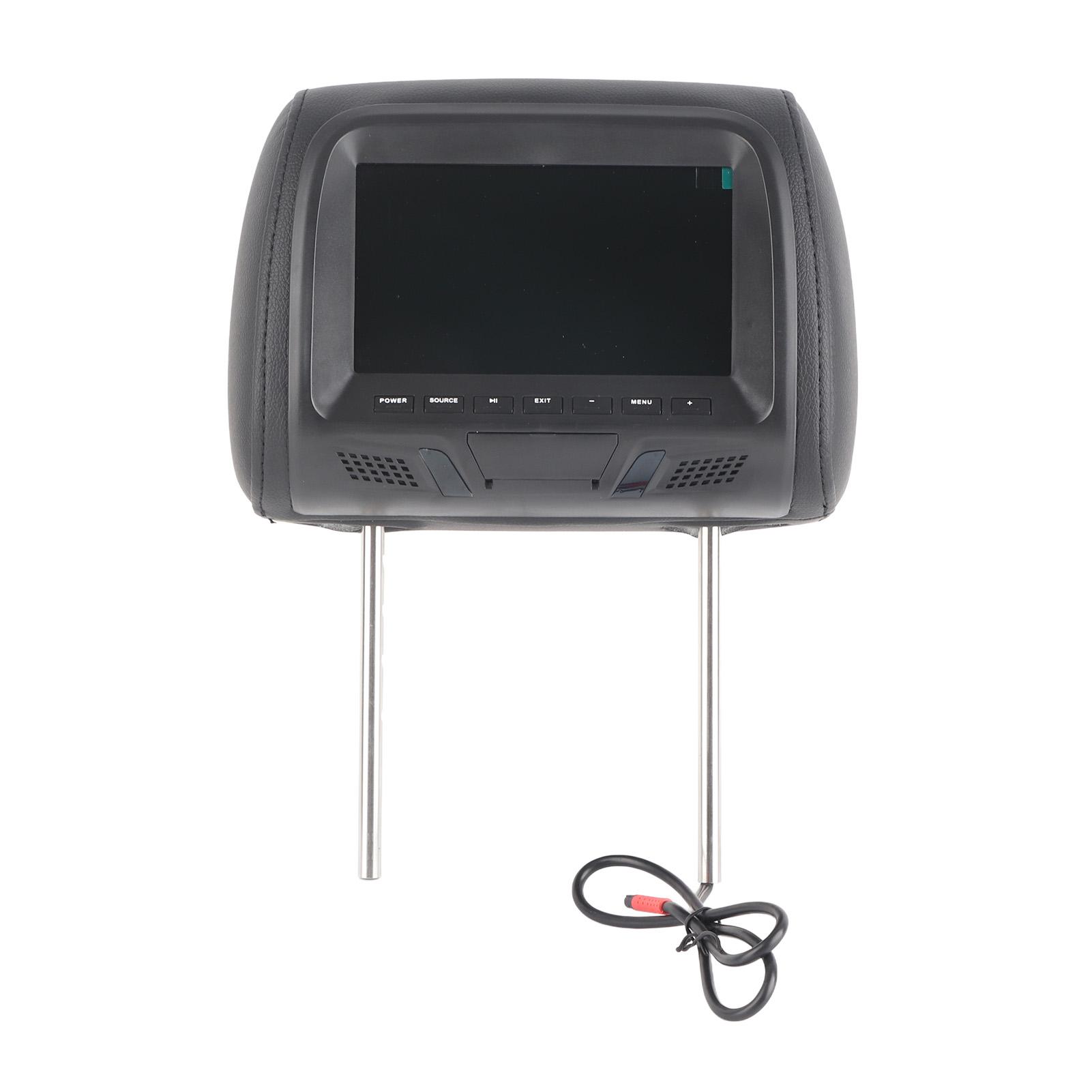 

Универсальный 7-дюймовый автомобильный монитор на подголовник MP5 Видеоплеер высокой четкости Черный чёрный