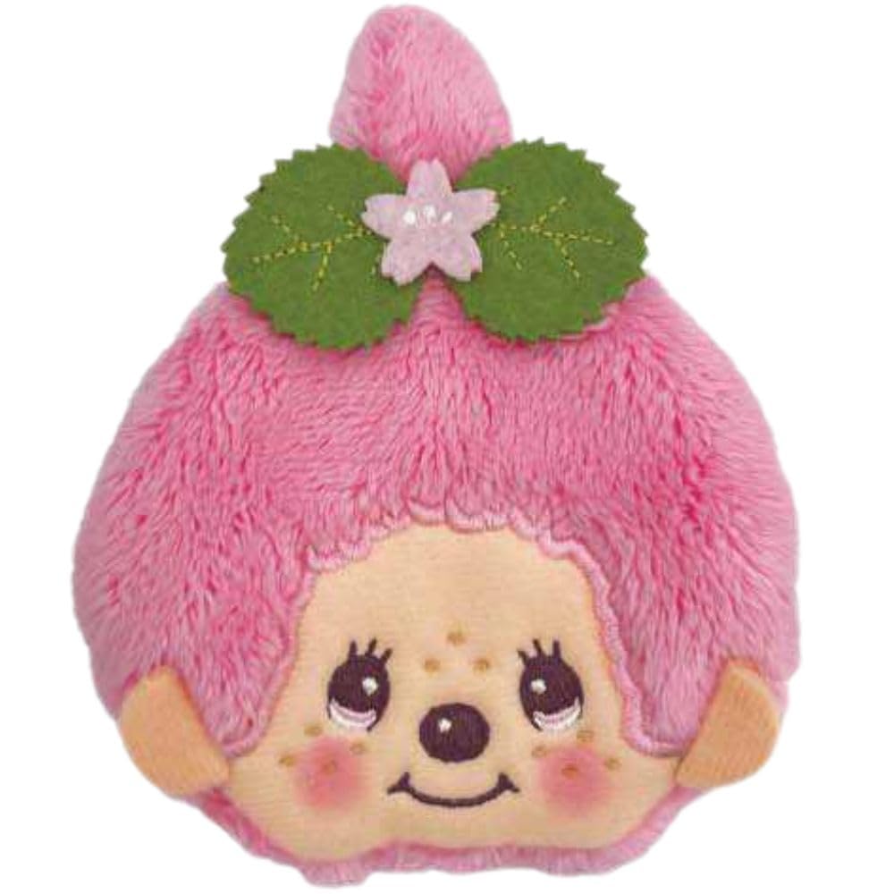 Unic Monchhichi Wakkara Gama Mochi Sakura Monchhichi-chan Pouch Japanese Style Design Mini Accessory Case Coin Official Character Goods Bag MC-0009GP
