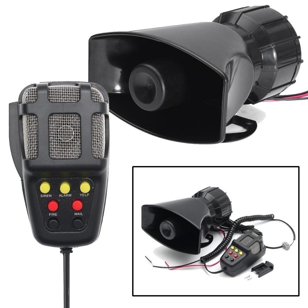 12V 7 Sound Talking Siren Air Horn Car Warning Alarm Auto Accessories Car Speaker Horn  Universal