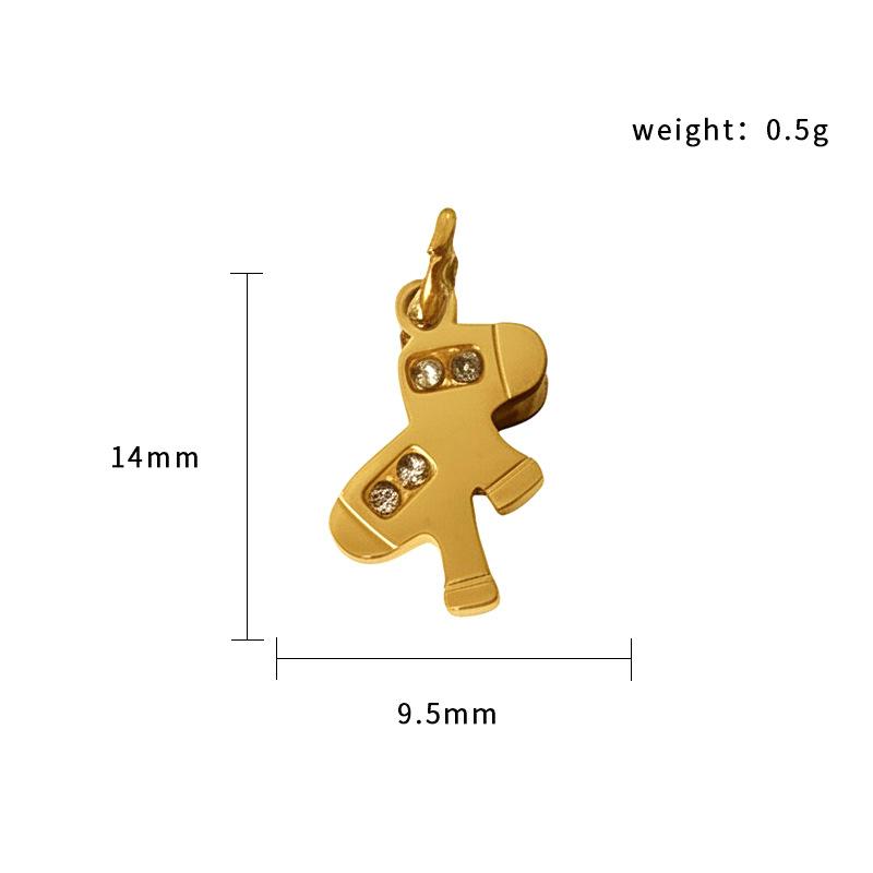 Halloween Ghost Pumpkin Spider Pendant 18K Gold Plated Stainless Steel Jewelry Diy Accessories