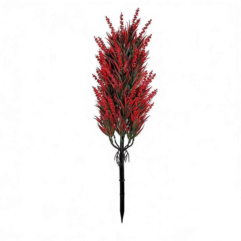 Bamboo Leaf Artificial Lavender Stake Flower No Fade Simulation Lavender Plant Patio Lawn