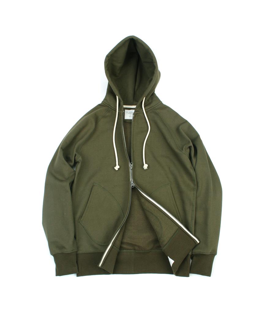 Youneedgarments Zip Sweat Parka (Khaki)