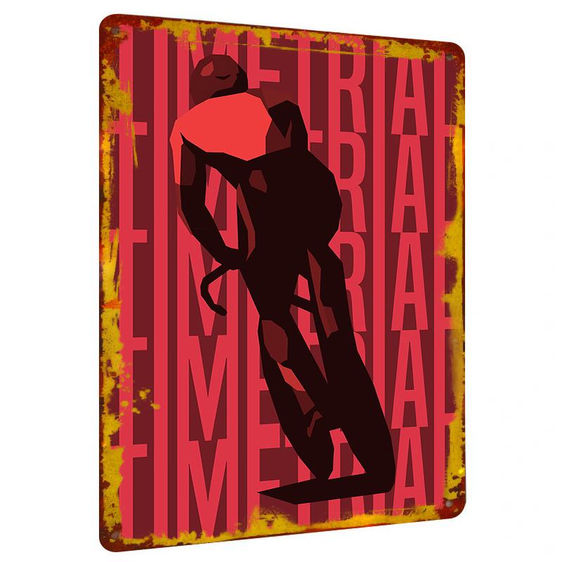 

Modern Abstract Cycling Sports Metal Iron Painting Home Wall Decorative Hanging Art Wall Ornament 20x30cm（7.8x11.8inch）