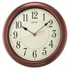 Numbered Wood Finish Wall Brown 13" Clock,