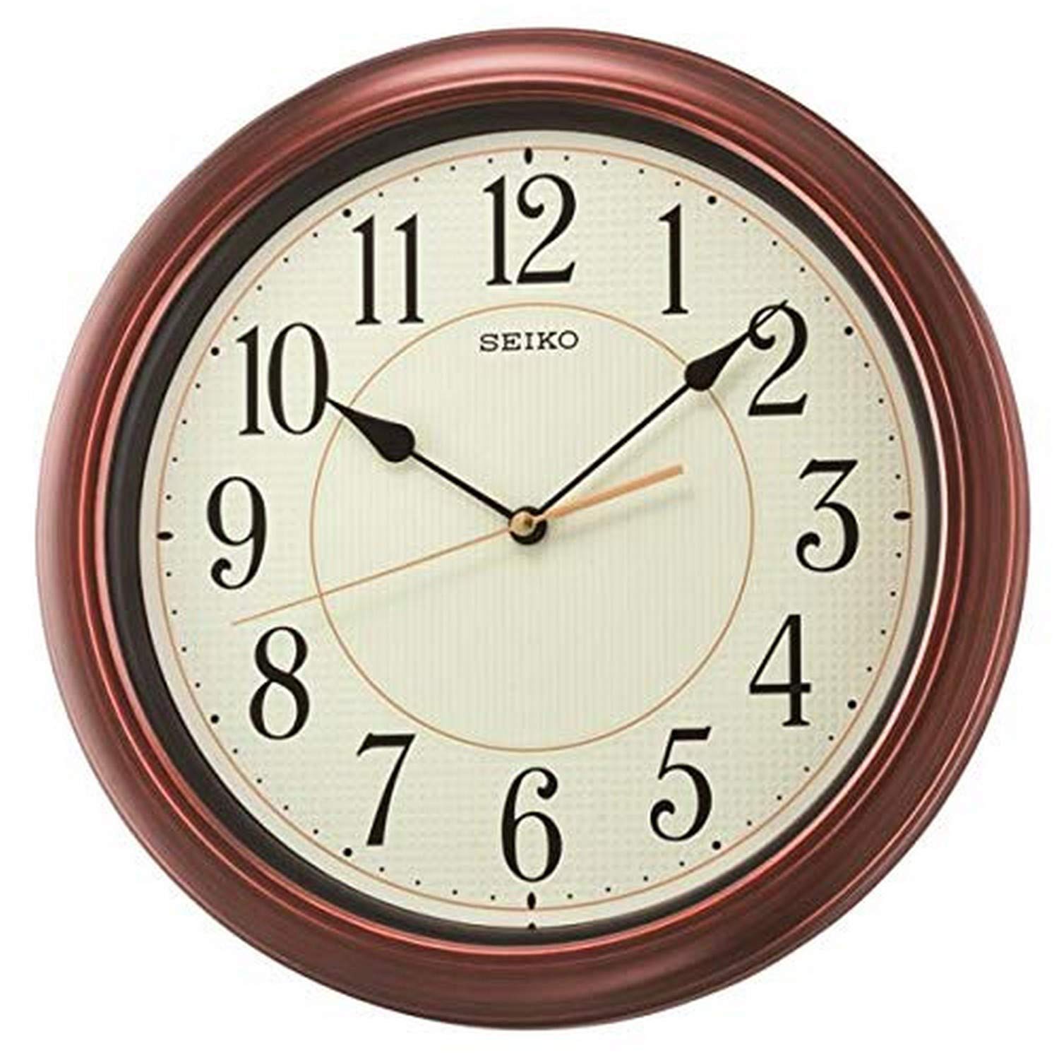

Seiko Numbered Wood Finish Wall Brown 13 Clock,