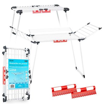 Lina 22 M Standing Foldable Laundry Dryer, White