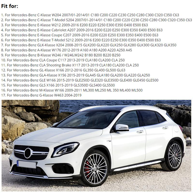 4ks/sada Krytka tlačítka spínače okna pro Mercedes-Benz W204 W212 W463 W166 X166 A-Klasse W176 CLA Coupe C117 X204 Příslušenství