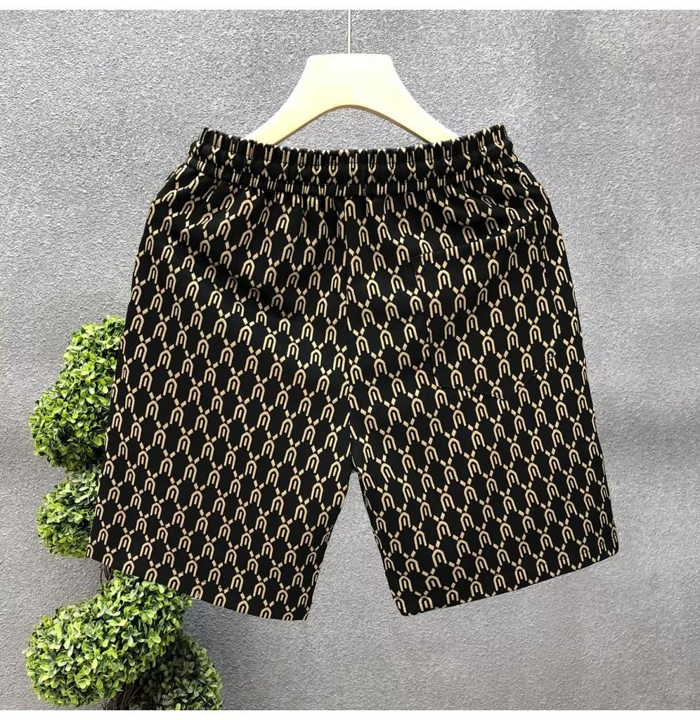 Men's Shorts Summer Gym Shorts Fashion Green Short Pants Street Men's Streetwear
