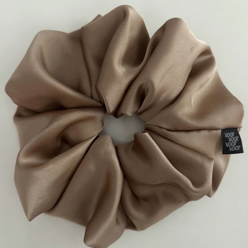 for Basic Satin Scrunchie_Large_Camel