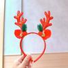 1pc Women Cute Deer Antler Headband, Polyester Christmas Party Hair Accessories Hair Hoop ,Christmas Decorations Home Holiday Essential