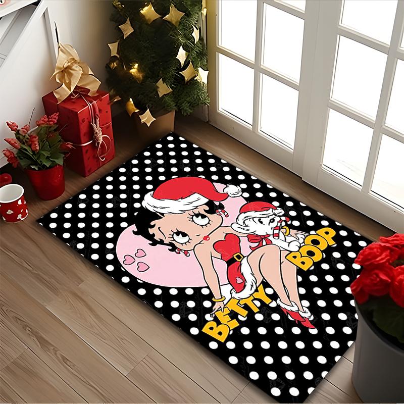[1pc Betty Boop Office Chair Carpet] Digital Printed Area Rug for Home & Game Room Use, Soft Indoor Sofa Chair Mat