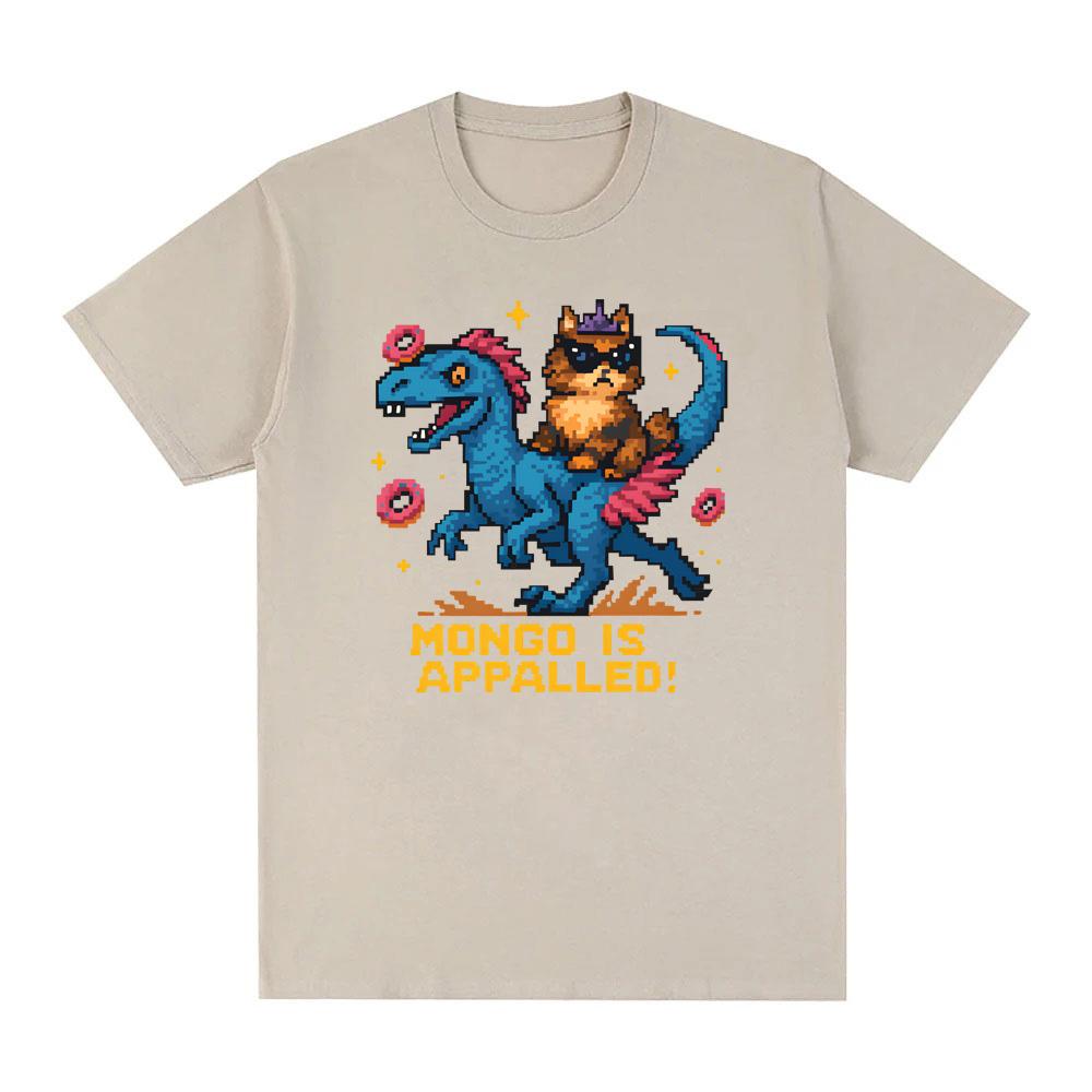 Mongo is Appalled Dungeon Crawler Carl TShirt Round Neck Comfortable Tees Summer Oversized Clothes Fashion Cotton Oneck Tops