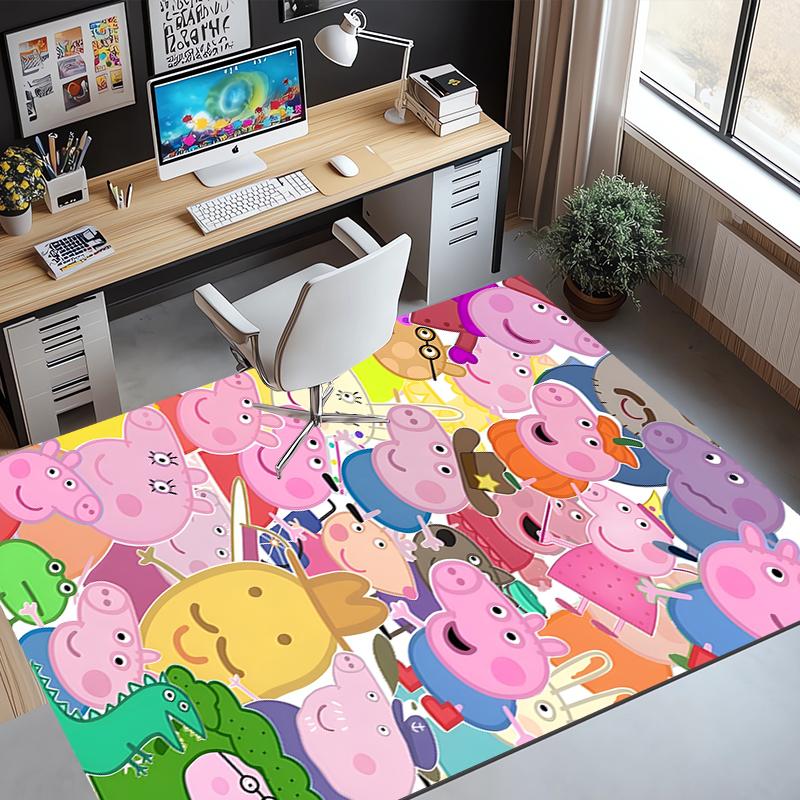 Cartoon animation Pattern Rug, Indoor/Outdoor Mat, for Picnic, Gameroom, Bedroom, Office, Living Room, Home Decor Carpet, Birthday Gift