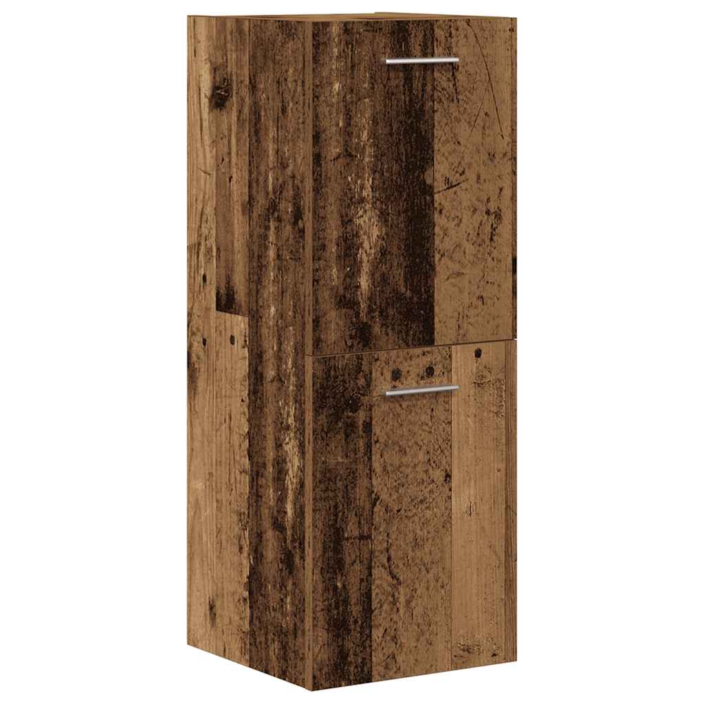3 piece bathroom furniture set reclaimed wood look engineered wood