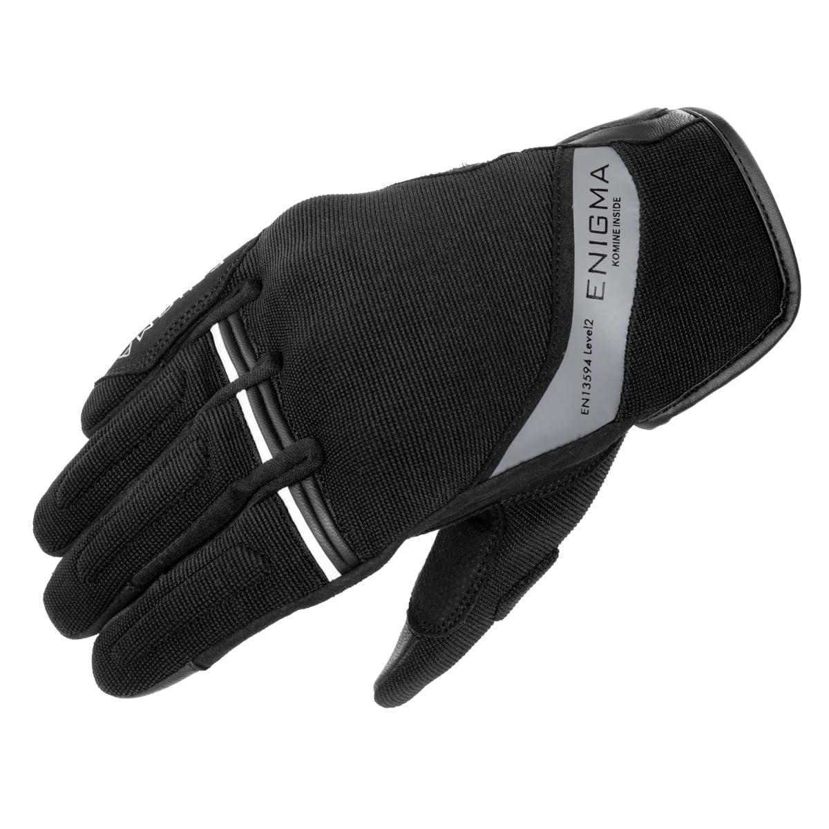 

ENIGMA Komine 2025 Model Motorcycle Vortex CE Level 2 Large Gloves, Mesh, Spring/Summer/Autumn, 25-006 EN-006, Protector, Black, чёрный