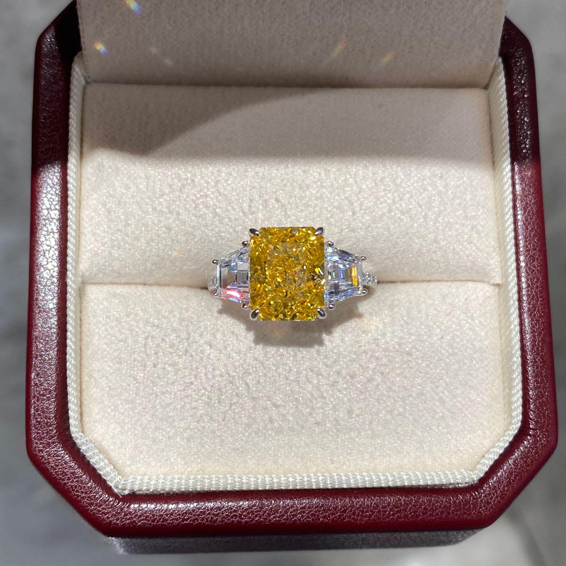 S925 Silver Three-Stone Paraiba Ring: Women`s