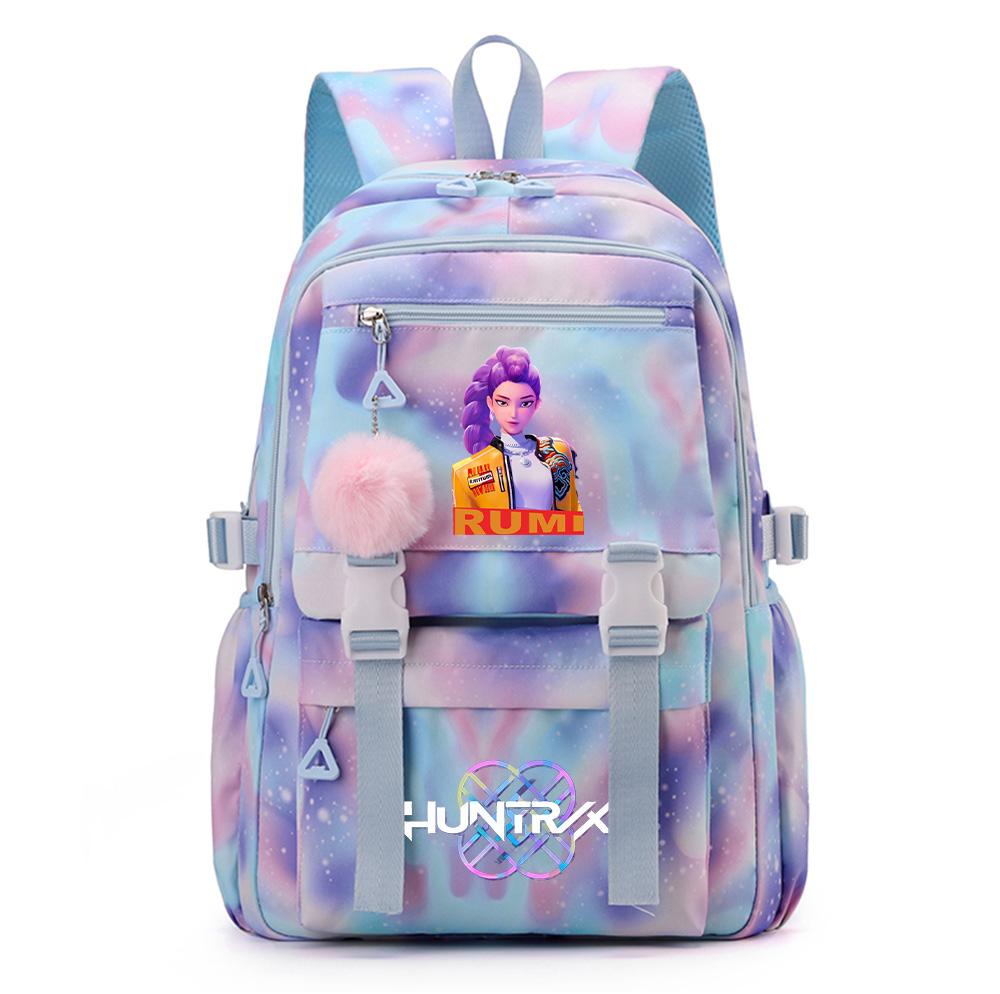 Cartoon Demon Hunters Printed Backpack Schoolbag for Teenager Student Girl Boy Bookbag Large Capacity Waterproof Travel Bag Mochila