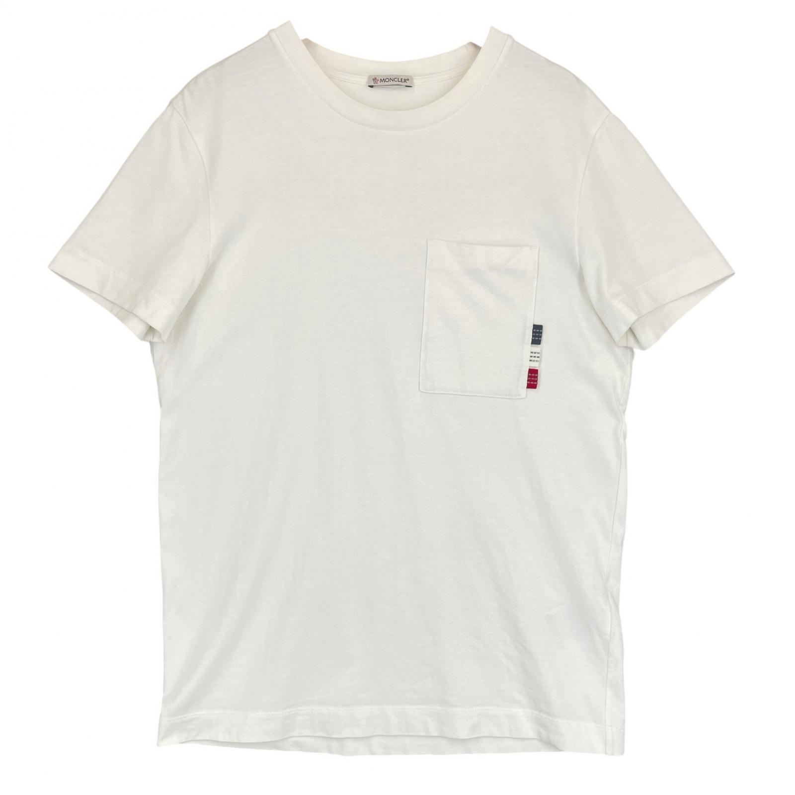 

MONCLER M MENS Short Sleeve T-shirt White Model E20918049000 8390T