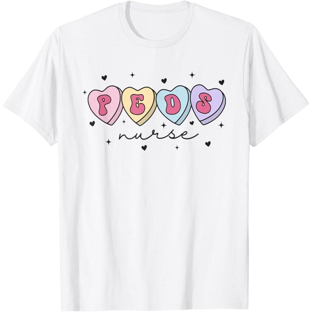 PEDS Nurse Valentine S Day Heart Pediatric Nurse Cardiac Onc Unisex T Shirt