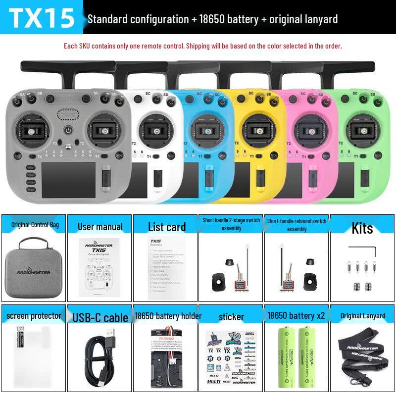 RadioMaster ELRS Hall Gimbal TX15 Remote Controller