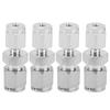 4Pcs Compression Tube Adapter 304 Stainless Steel DoubleFerrule Straight Reducer Union