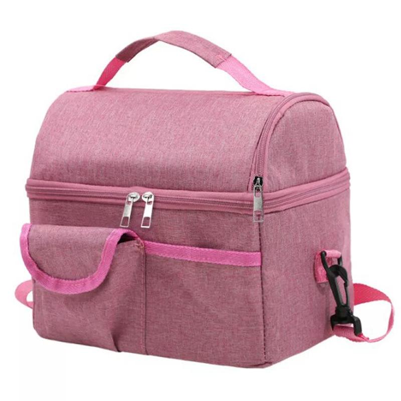 Large Insulated Lunch Bag Adult Kids Men Thermal Cool Hot Food Storage Tote Box