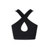 Asics Minimalist Comfortable Fashionable Outdoor Breathable Bra Women underwear Black 2012D259-001