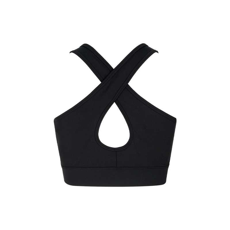 Asics Minimalist Comfortable Fashionable Outdoor Breathable Bra Women underwear Black 2012D259-001