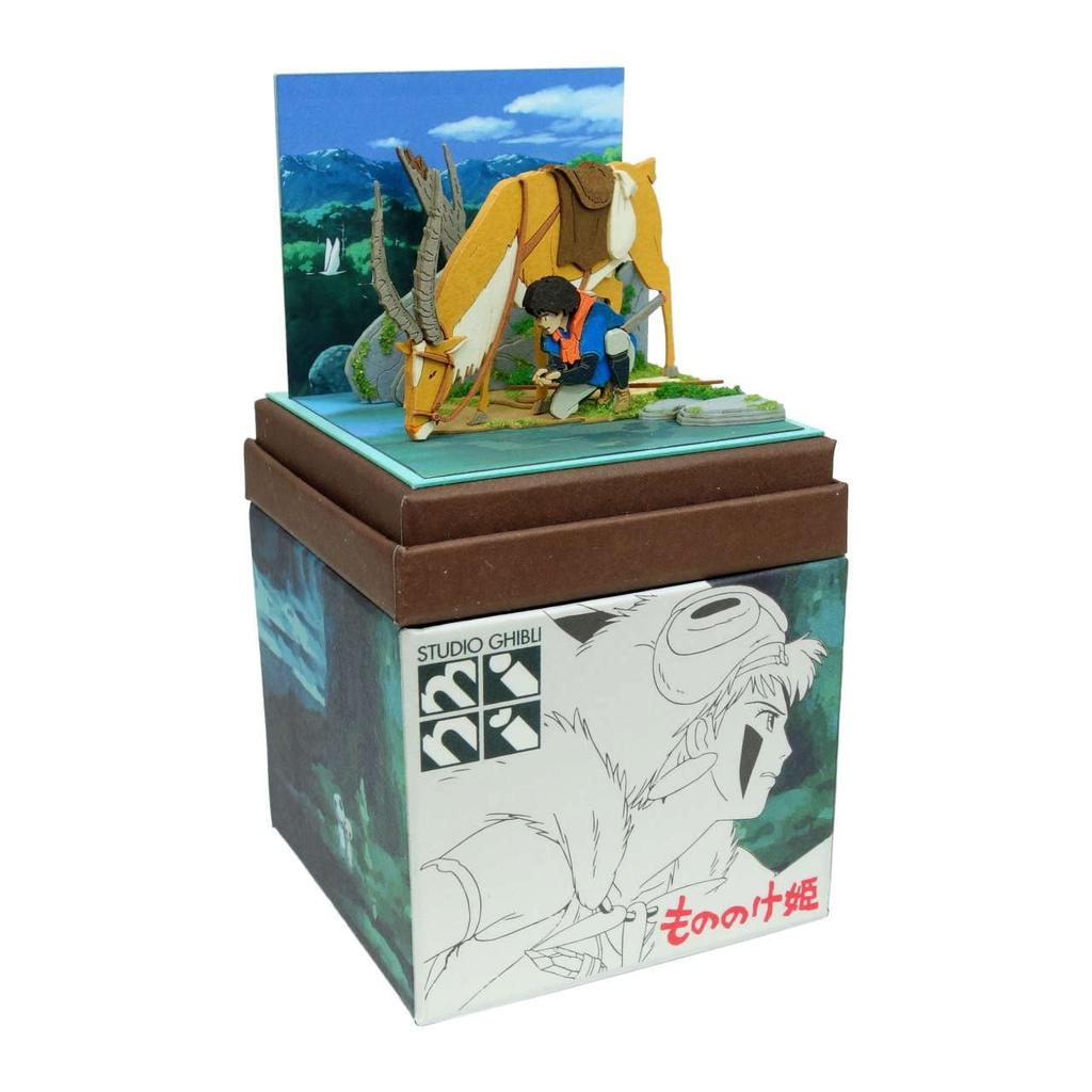 Sankei Studio Ghibli Mini Princess Mononoke Ashitaka and Yakuru Paper Craft MP07-139