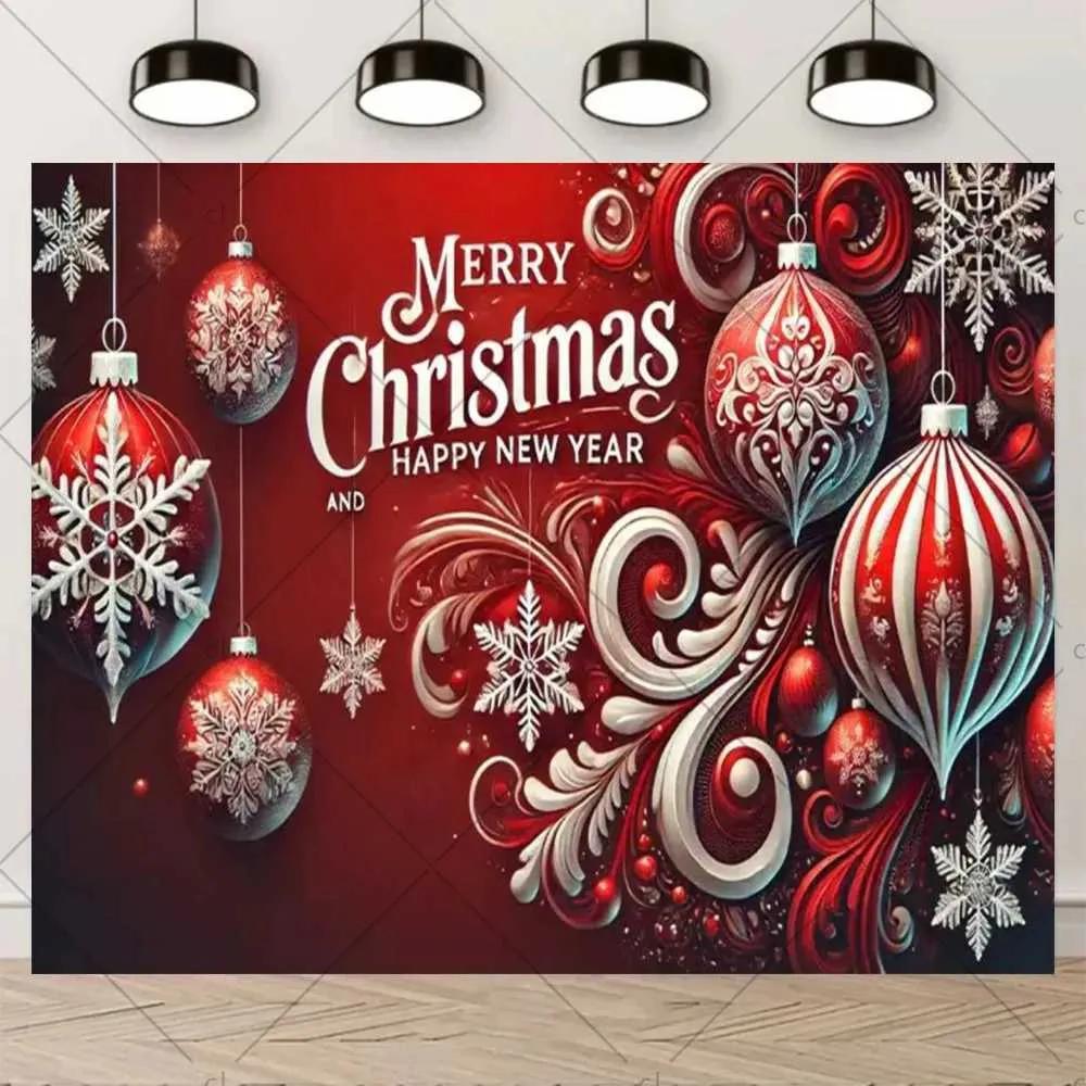232. Tapisseries de Noël Hiver Joyeux Thème Bannière d'Arrière-plan Décoration de Fête de Noël Accessoires d'Arrière-plan Père Noël de Noël Accessoires pour Séance Photo J260928
